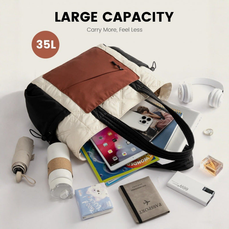 Women's Strap Zip Puffer Essential Quilting Carrying Women's Shoulder Bag