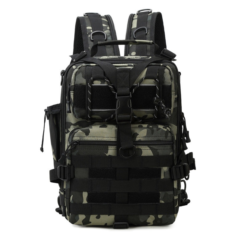 Tactics Lure Multifunctional Large Capacity Fishing Exercise Camouflage Mountain Climbing, Hiking Bag