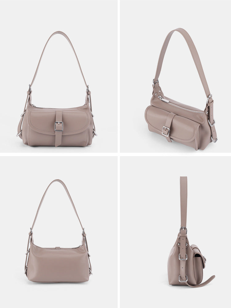 Women's Design High-grade Leather Simple Commute Underarm Bags