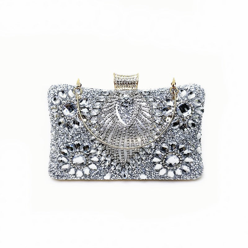 Rhinestone Diamond Banquet Clutch Dress Garment Evening Bags