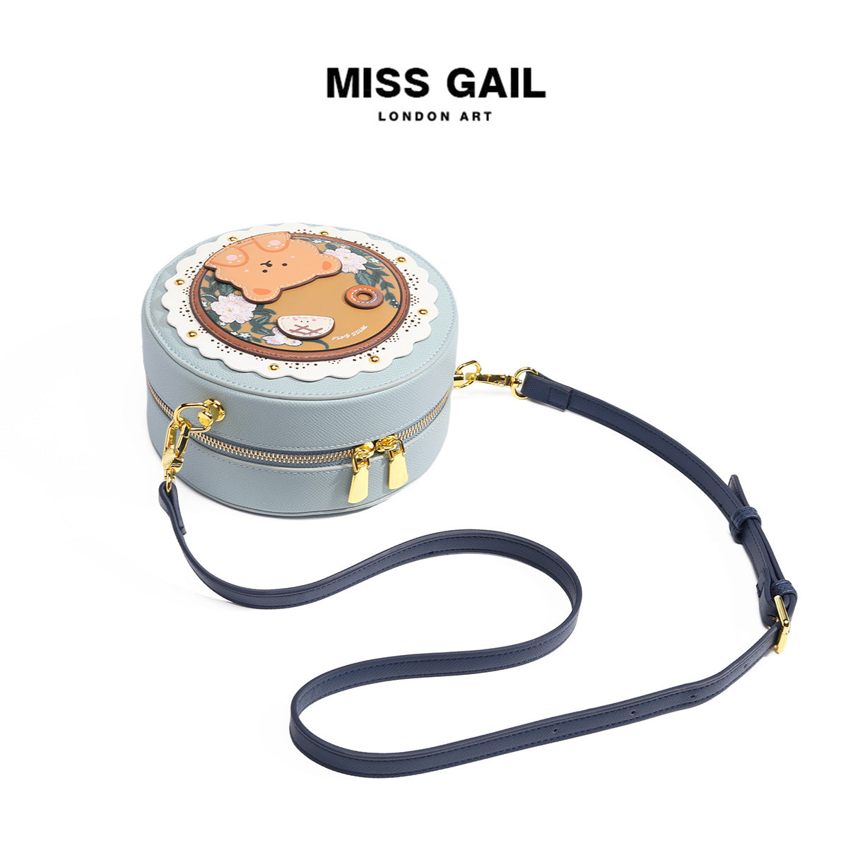 Women's Round Cute Little Bear Cartoon Bags