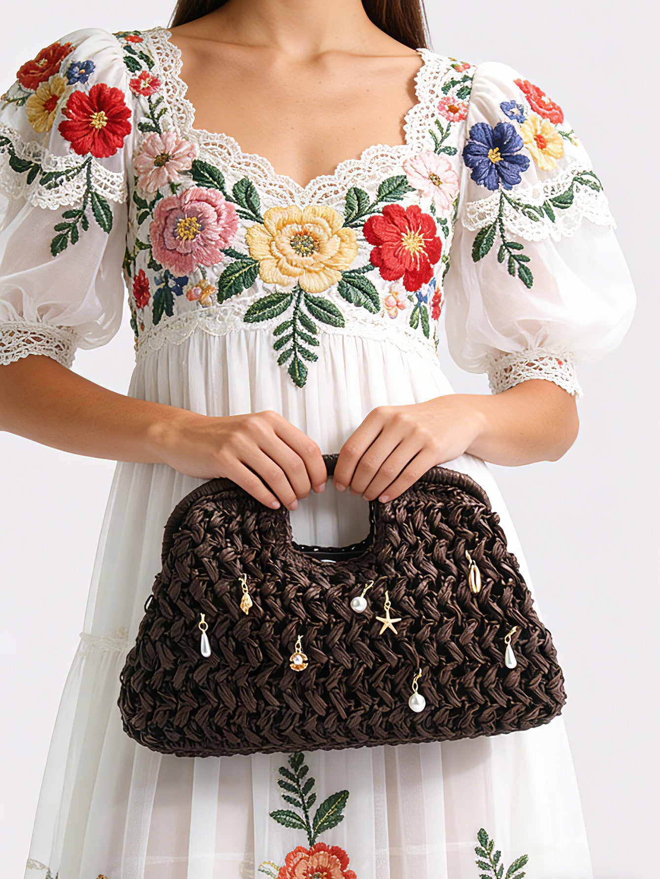 Women's Hollow Portable Fashionable Stylish Hand-woven Summer Vacation Women's Handbag