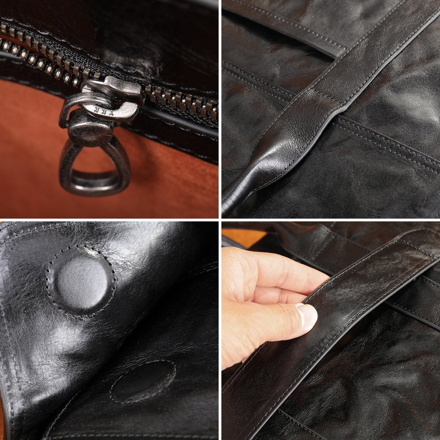Men's First Layer Cowhide Business Large Capacity Men's Briefcase