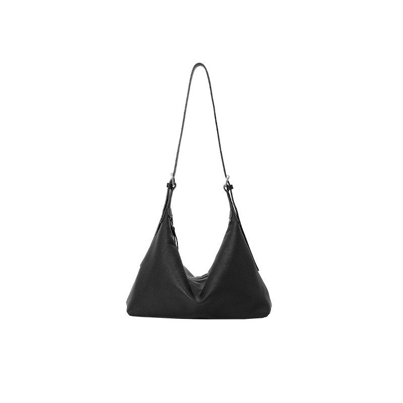 Women's Tanning Leather Sheepskin Binaural Large Capacity Bags
