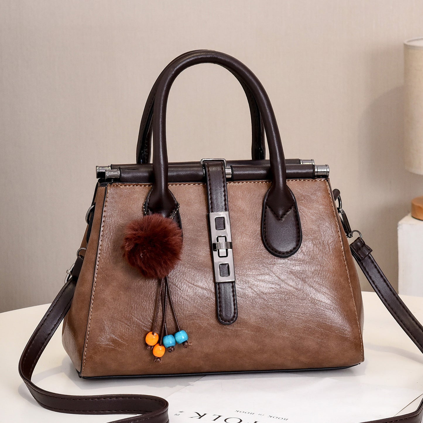Women's Crocodile Pattern Portable Elegant Fashion Large Capacity Women's Handbag