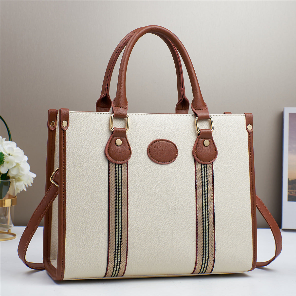 Women's Large Capacity Totes Simple Commute Mother Handbags