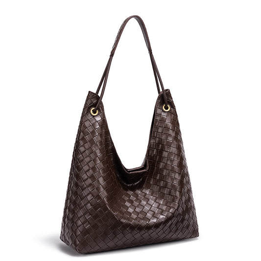 Women's Fashionable Woven Large Capacity High-grade Idle Handbags