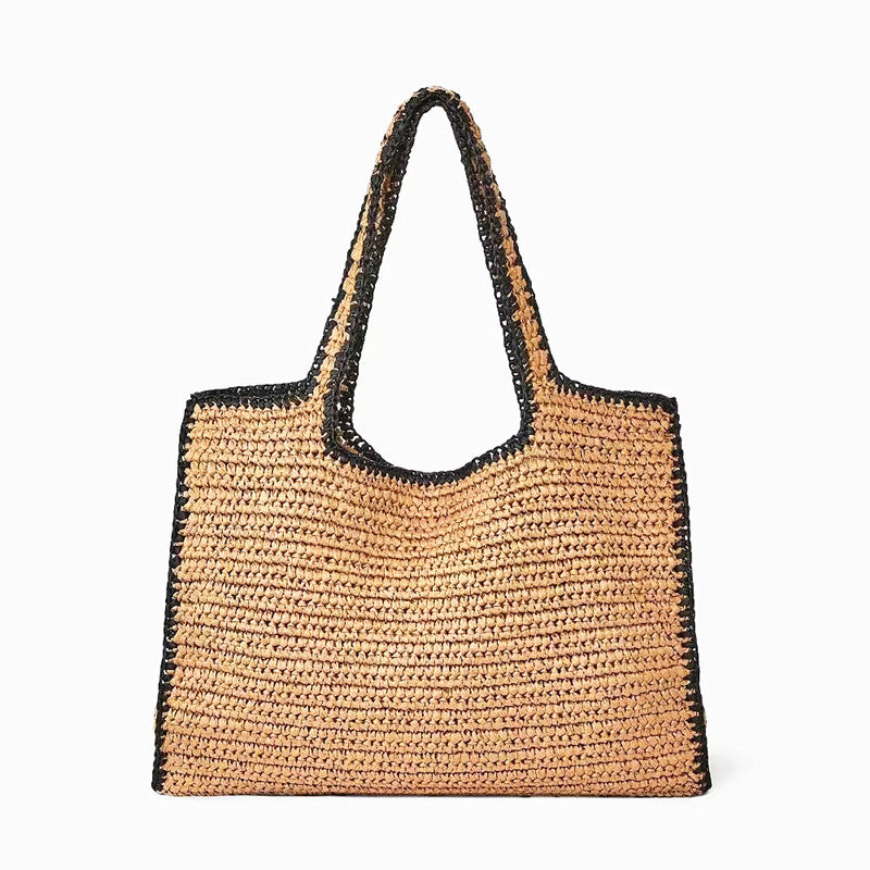Simple Straw Mori Style Hand-woven Versatile Bags