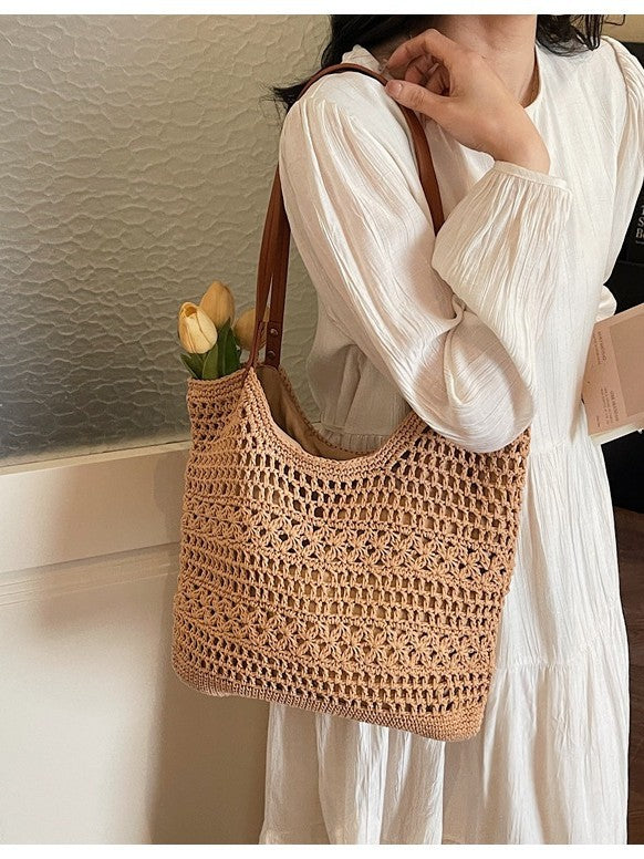 Minority Simple Woven Large Capacity Commuter Bags