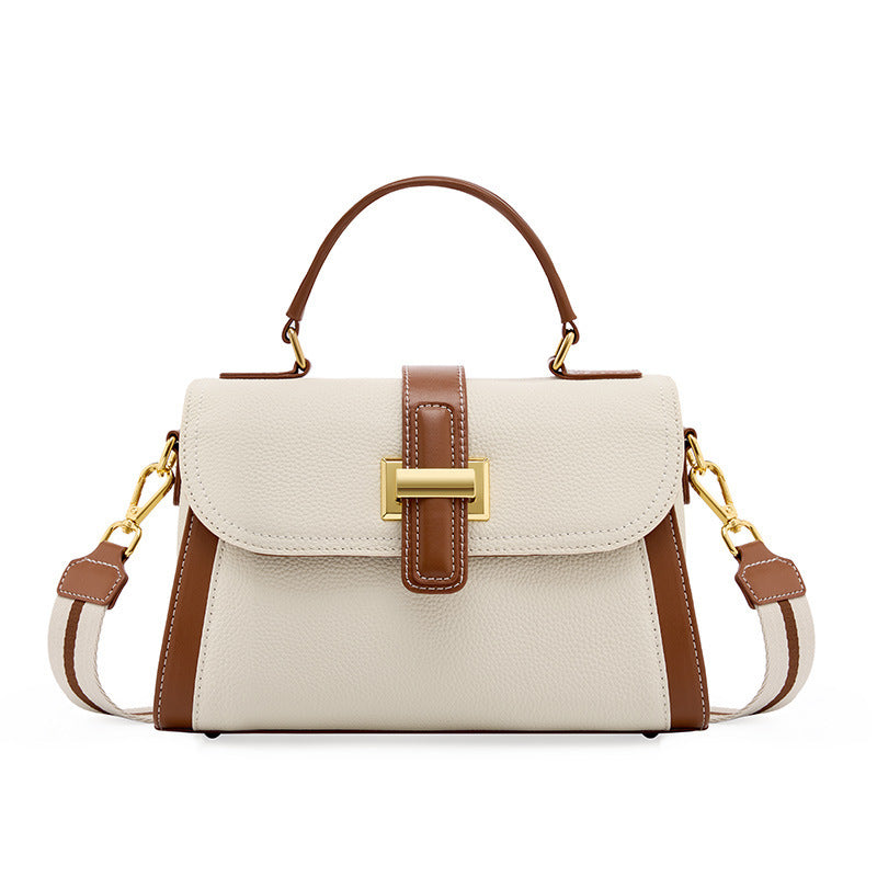 Women's Layer Cowhide Advanced Texture Fashion Special Interest Light Luxury Bags