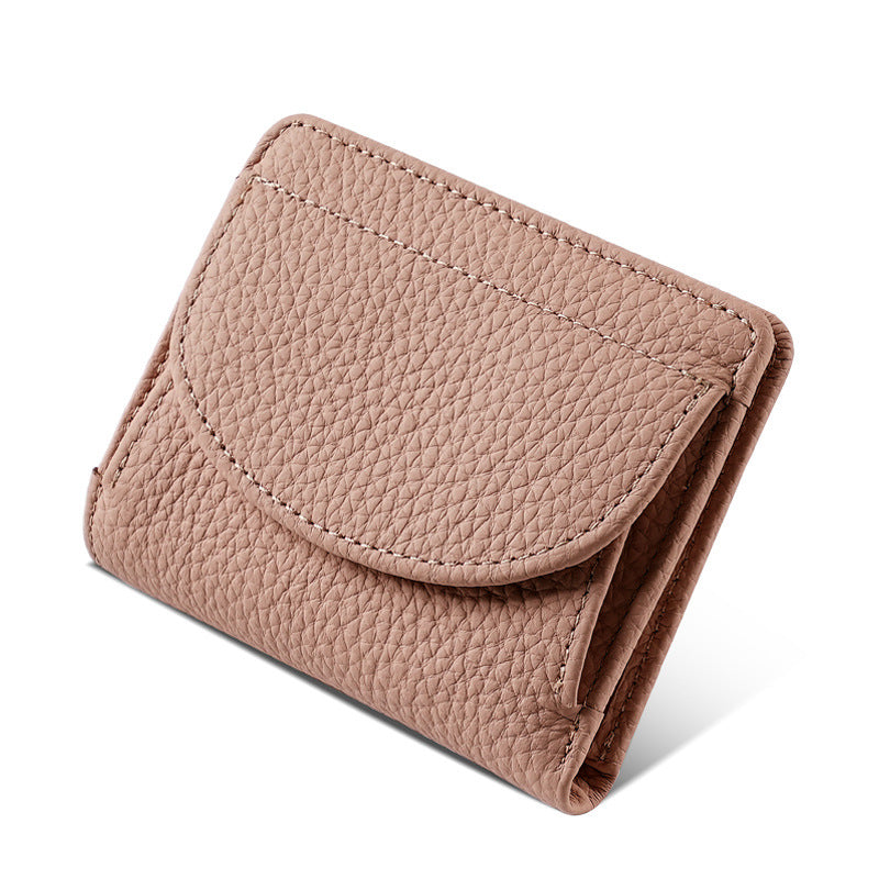 Women's First Layer Cowhide Leather Multiple Slots Coin Purses