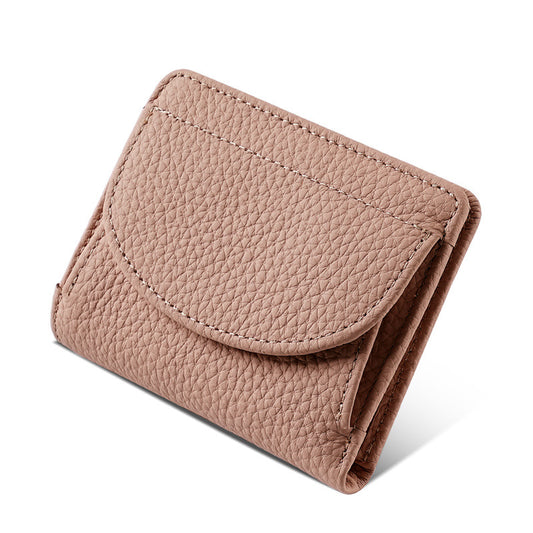 Women's First Layer Cowhide Leather Multiple Slots Coin Purses