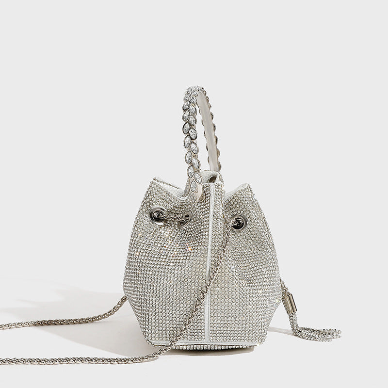 Women's Rhinestone Premium Dinner Acrylic Fashion Diamond Shoulder Bags