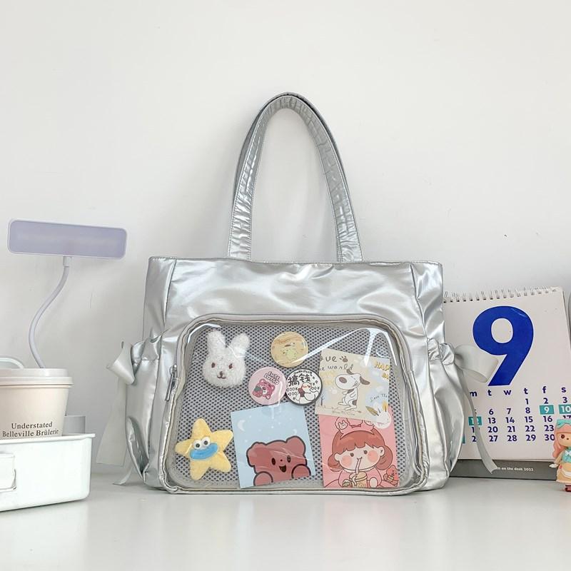 Butterfly Cartoon Double-sided Transparent Carrying Easy Matching Tote Bags