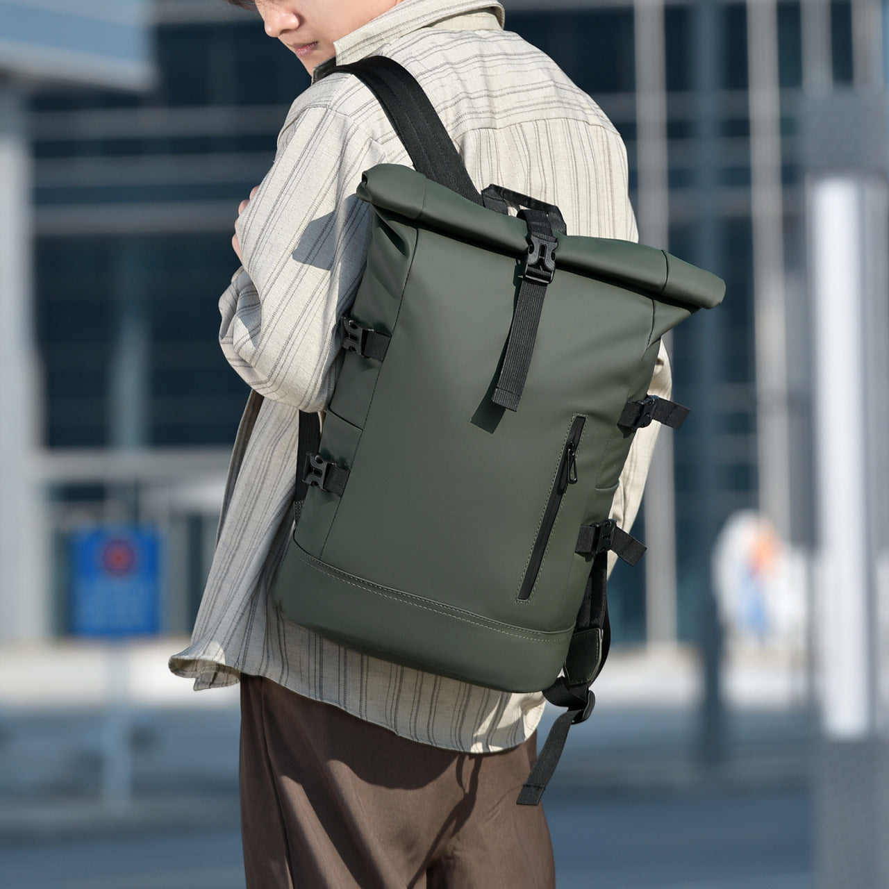 Men's Trendy Retro Large Capacity Fashion Commuter Leisure Backpack