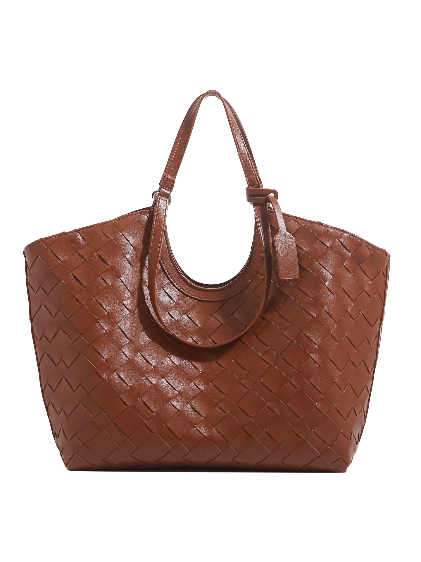 Autumn Vintage Weave Portable Female Minority Fashion Commuter Large Tote Bags
