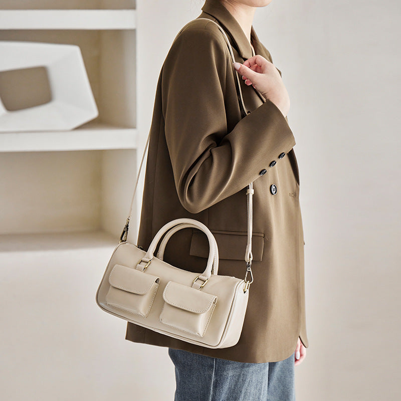 Women's Leather Fashion Pillow Simple Retro Commuting Bags