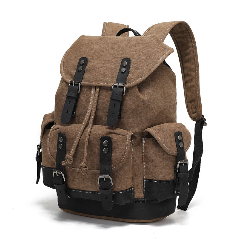 Women's & Men's Gymnastic Valise Waxed Canvas Waterproof Computer Backpacks