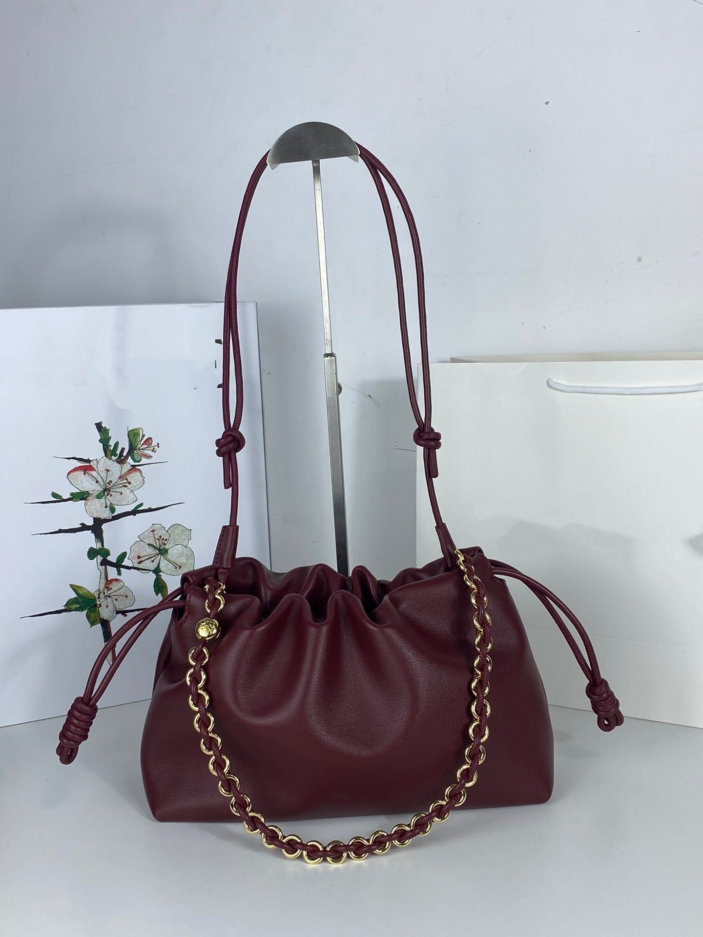 Cloud Drawstring Ruffle Lucky Large Capacity Fashion Women's Messenger Bag