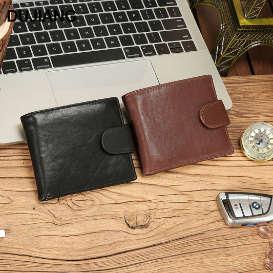 Men's Vintage Genuine Leather High Sense Large Capacity Lightweight Men's Wallet