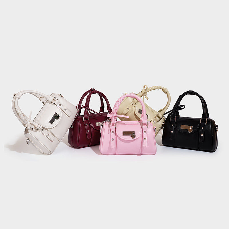 Women's High-grade Boston Fashion Minority Design Portable Bags