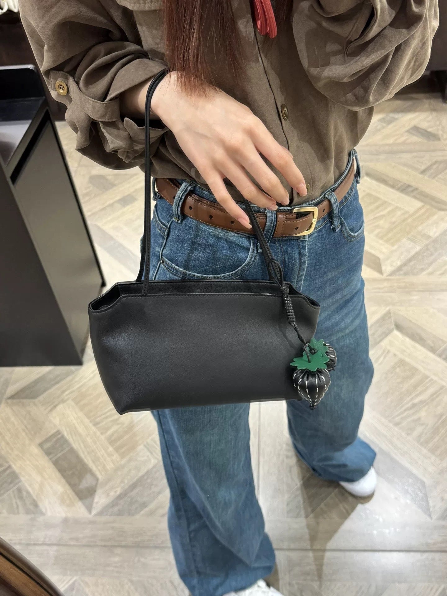 Women's Minimalist Leather For Design Underarm Bags