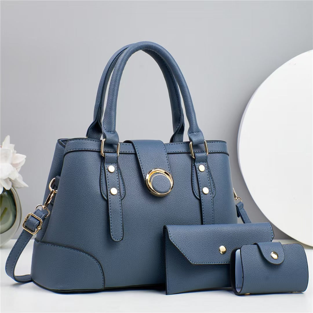 Women's Three-piece Set Large Capacity Textured Big Bags
