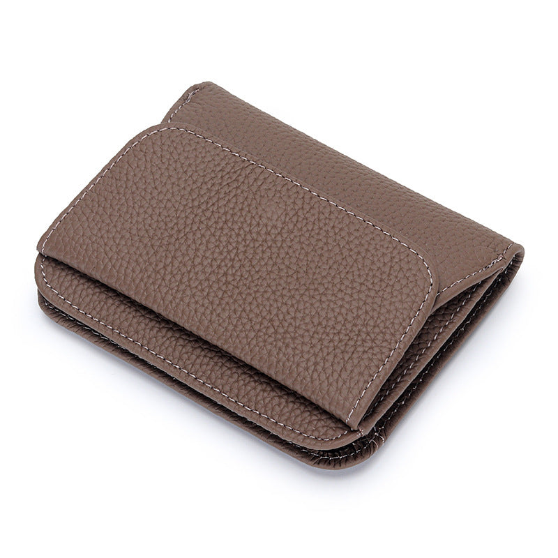 Women's Pure Cowhide Short Genuine Leather Purses