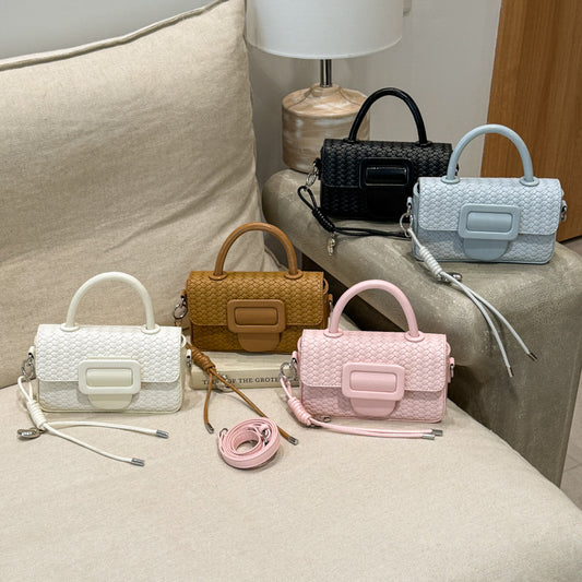 Women's Niche Woven Pattern High-grade Fashion Simple Small Square Bag