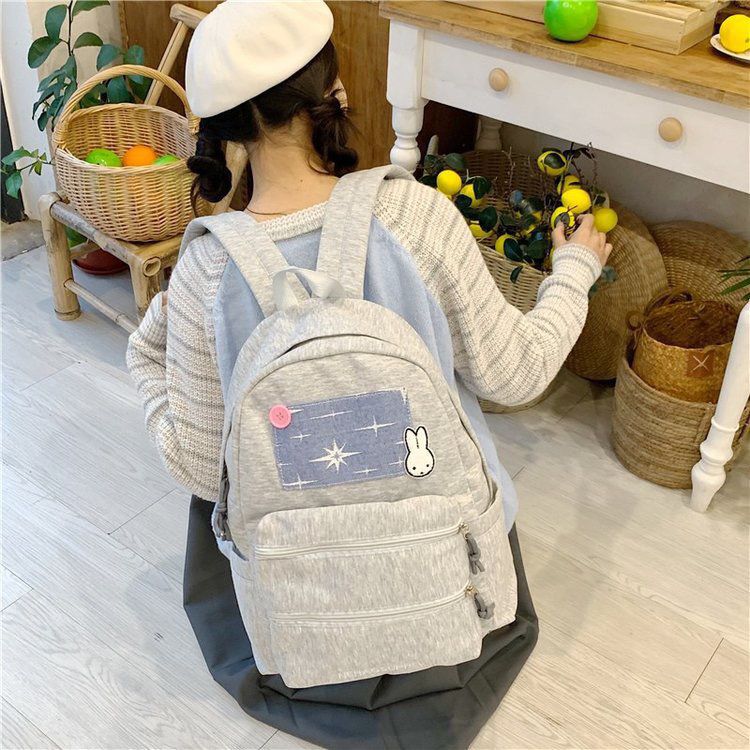 Retro Plaid Junior Large Capacity Female Backpacks