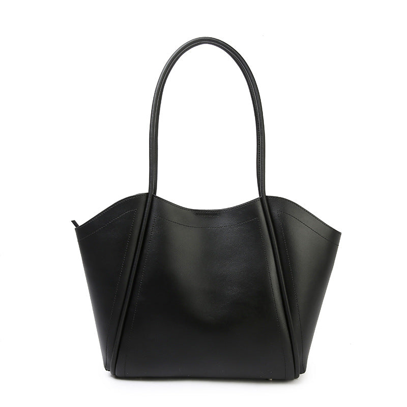 Women's Large Capacity Totes Niche Cowhide Wings Style Women's Shoulder Bag