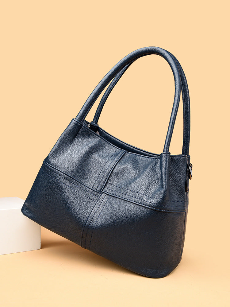 Women's Retro Soft Leather Large Capacity Commuter Tote Bags