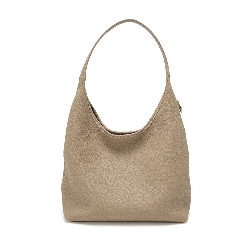 Women's Large Capacity Underarm Genuine Leather High-grade Handbags