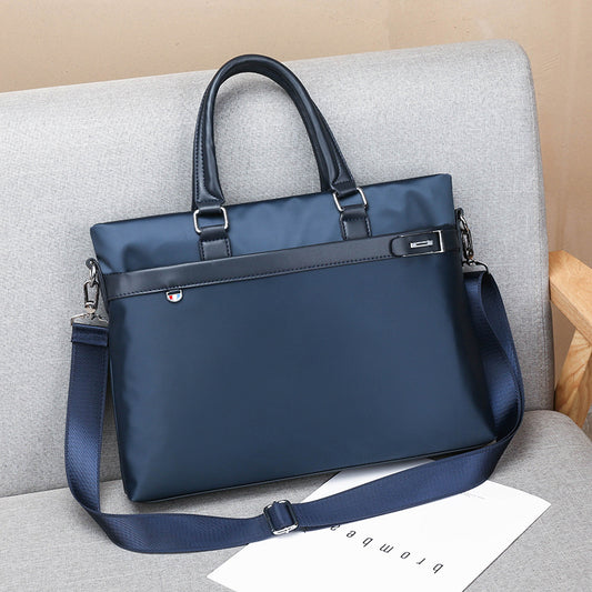 Oxford Cloth Zip One Portable Nylon Simple Men's Briefcase