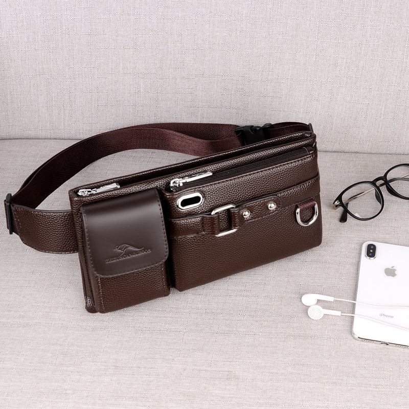 Comfortable Glamorous Men's Large Capacity Kangaroo Bags