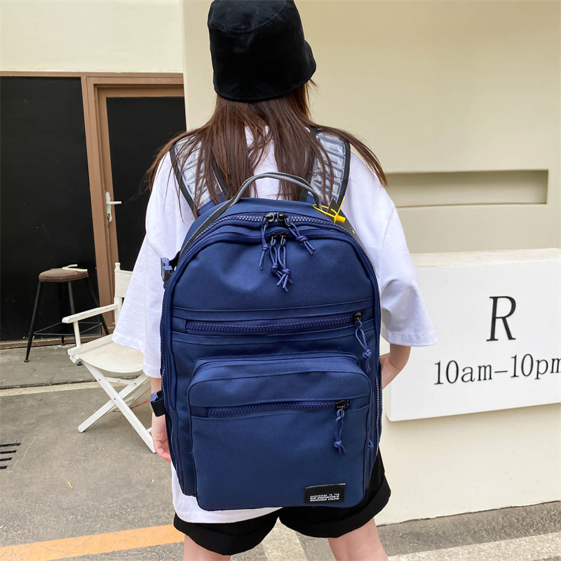 Women's & Men's Fashion Letter Large Capacity High College Universal Backpack