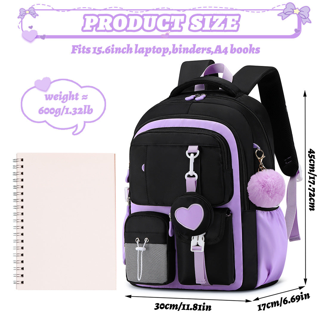 Protection Lightweight Burden Alleviation Large Capacity Cute Junior Primary School Bag