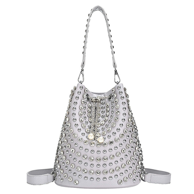 Street Trend Punk Chain Female Autumn Personality Texture Women's Messenger Bag