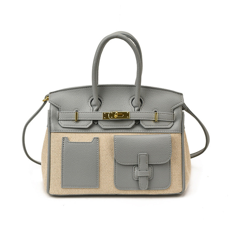 Women's Color Contrast Large Capacity High Sense Women's Handbag