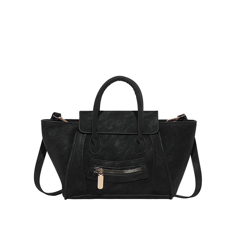 Women's Niche Smiley Face Underarm Large Capacity Tote Bags
