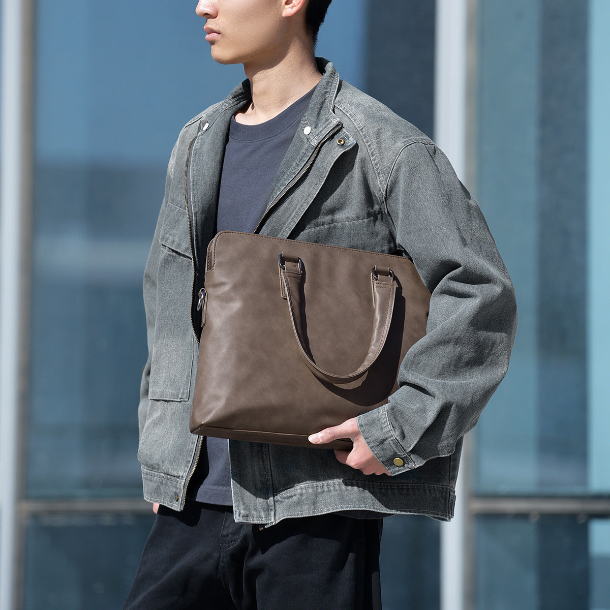 Graceful Men's Kangaroo Business Large Capacity Men's Tote