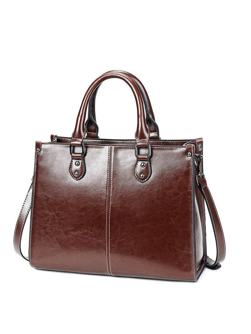 Women's Retro Large Capacity Commuter Business Computer Tote Bags