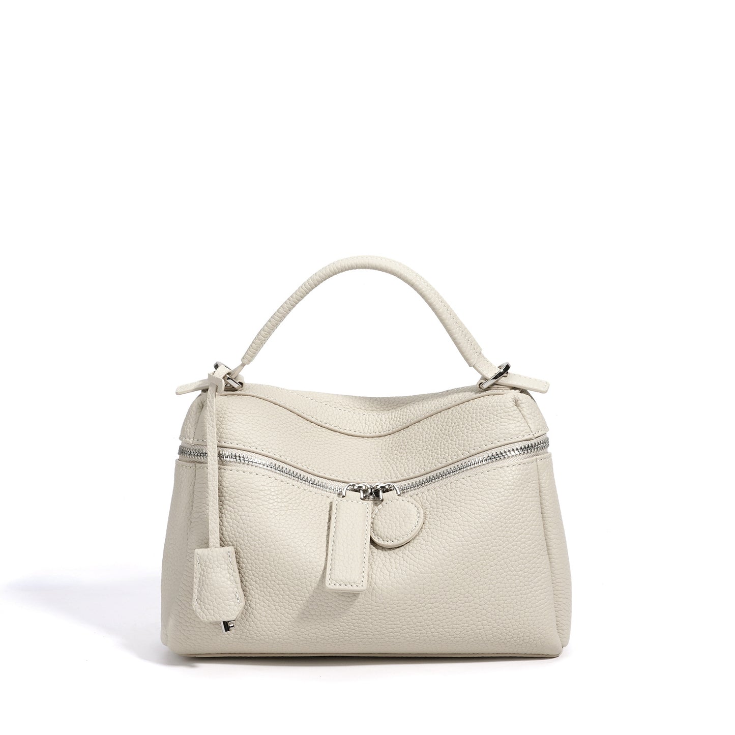 Women's Korean Style Versatile Soft Leather Genuine Solid Color Bags