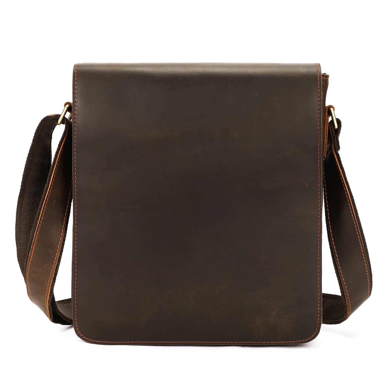 Men's Crazy Horse Leather Retro Handmade Cowhide Men's Shoulder Bag