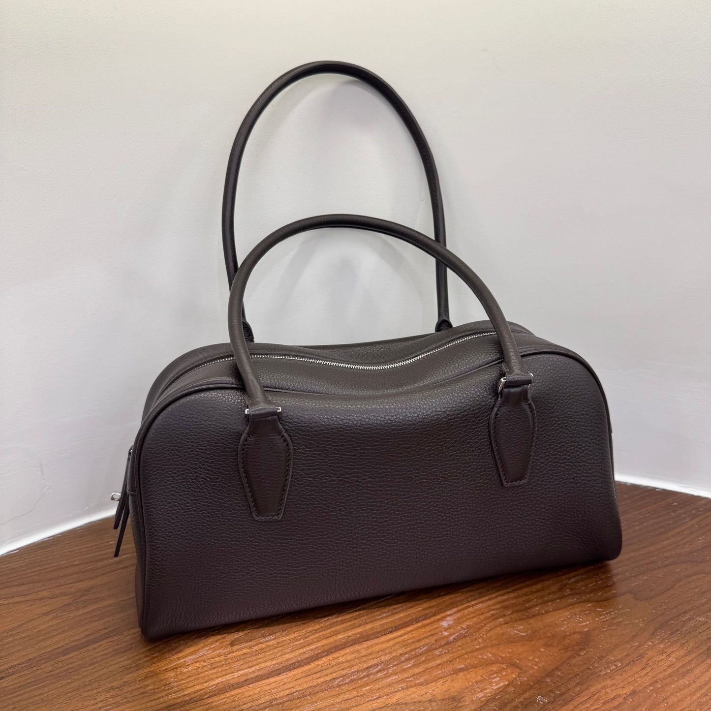 Women's Bowling Minimalist High Sense Top Layer Cowhide Fashion Women's Shoulder Bag