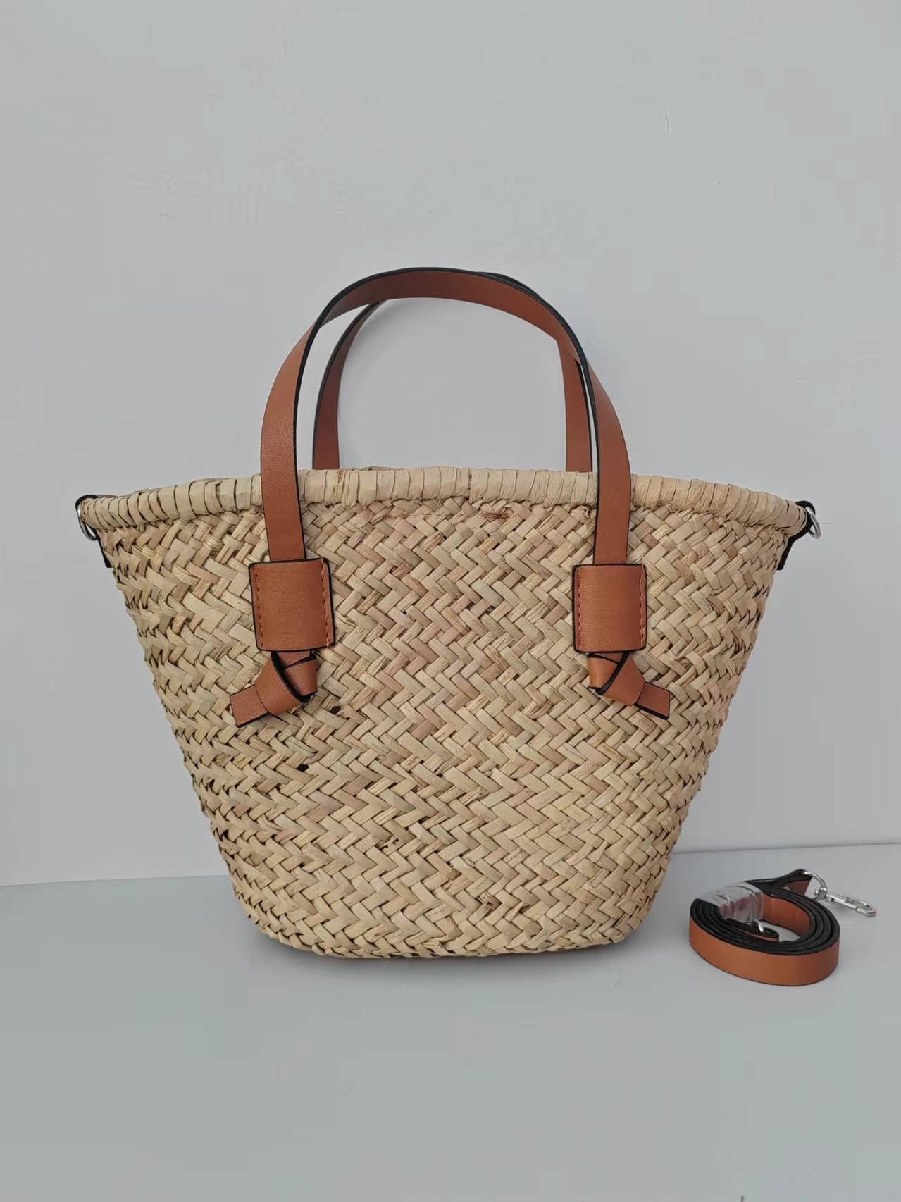 Women's Woven High-grade Straw Portable Beach Tote Bags