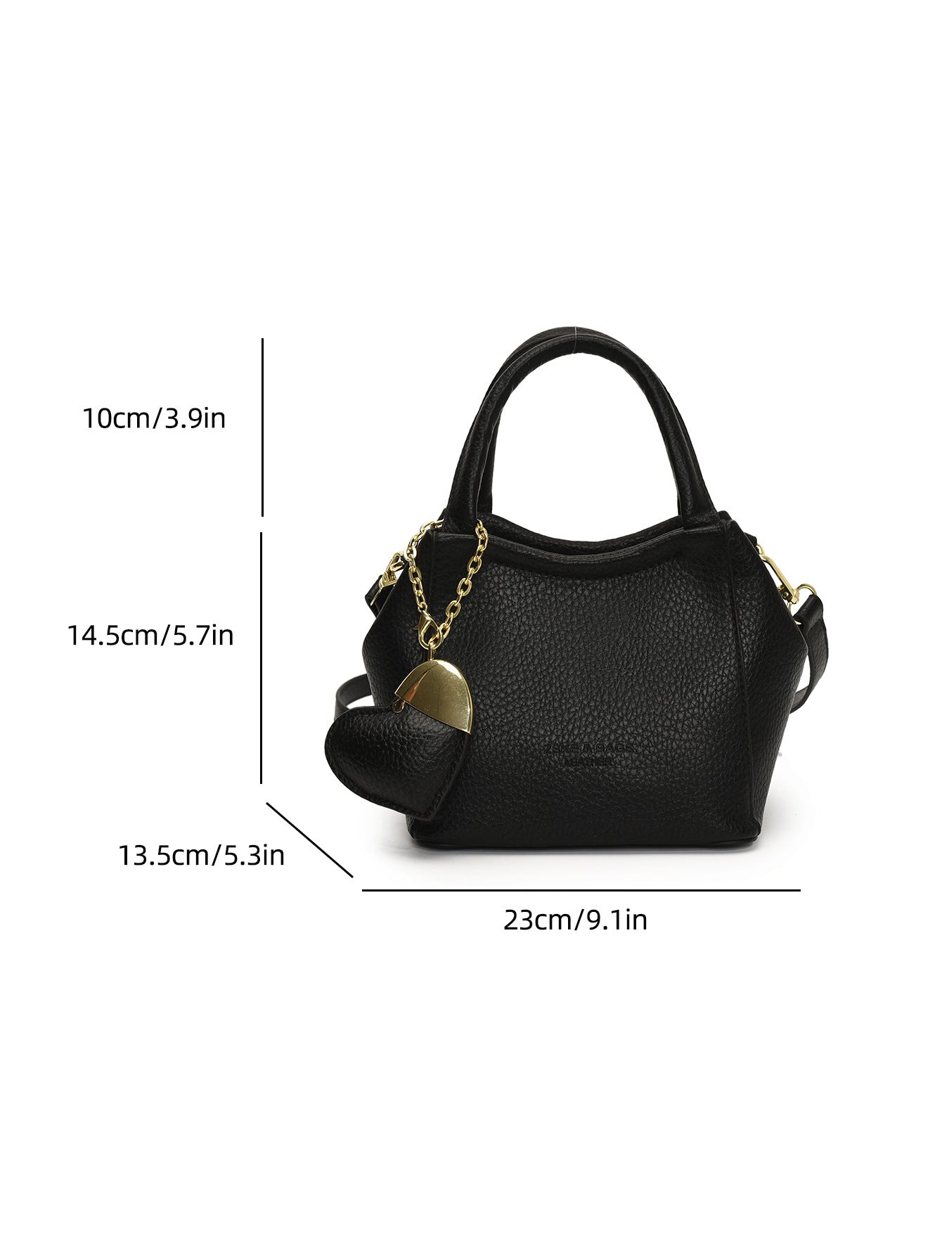 Texture Western Style Lychee Pattern Fashion Shoulder Bags