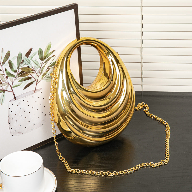 Unique Glamorous Classy Women's Acrylic Twist Dinner Bag