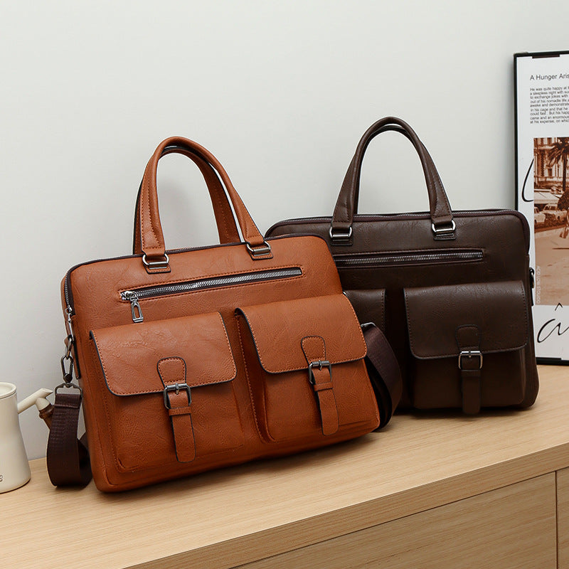 Glamorous Men's Business Computer Multifunctional Pocket Men's Briefcase