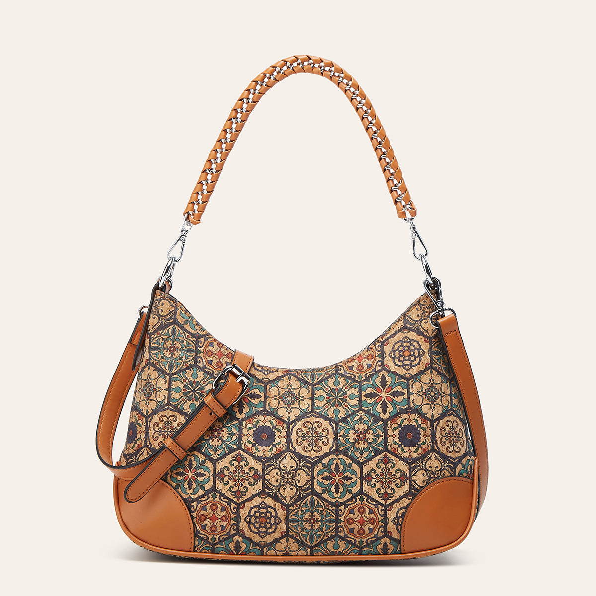 Pretty Ethnic Style Cork Underarm Bark Women's Shoulder Bag